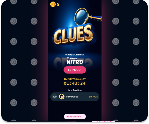 Clues Game Interface Screenshot